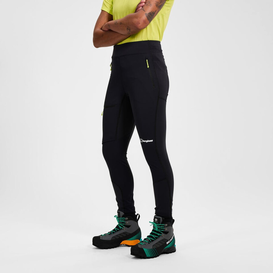 womens mtn guide alpine legging - black berghaus