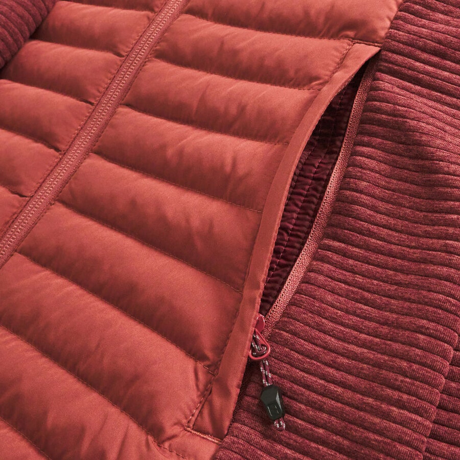 womens nula hybrid synthetic insulated jacket - red berghaus