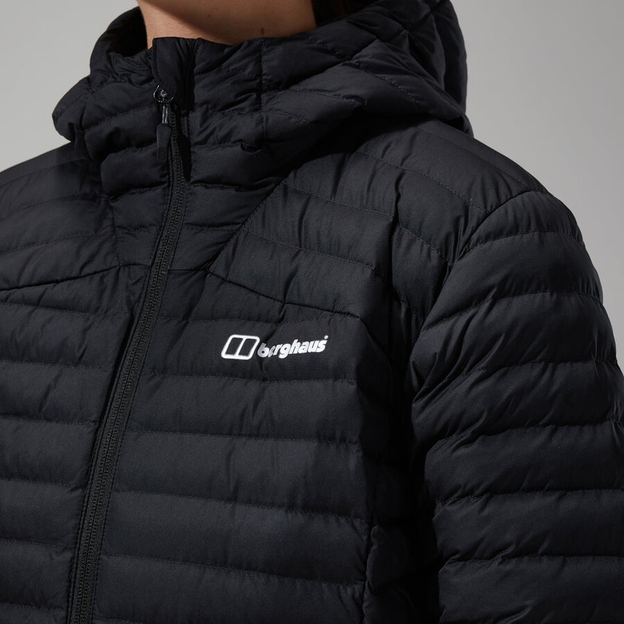 womens nula micro jacket long - black berghaus