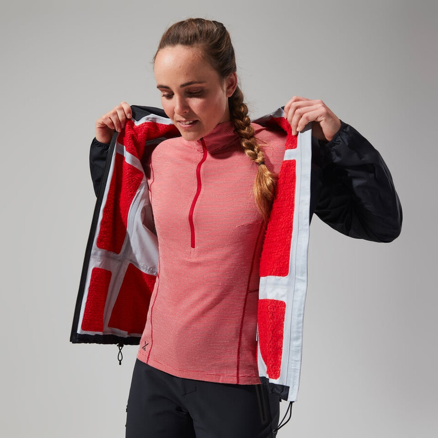 womens mtn guide hyper alpha jacket - black berghaus