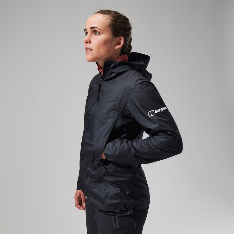 womens mtn guide hyper alpha jacket - black berghaus