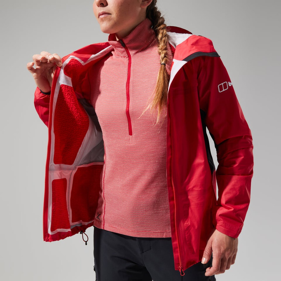 womens mtn guide hyper alpha jacket - redblack berghaus