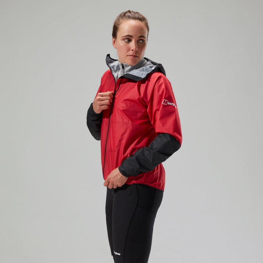 womens mtn guide hyper lt jacket - redblack berghaus