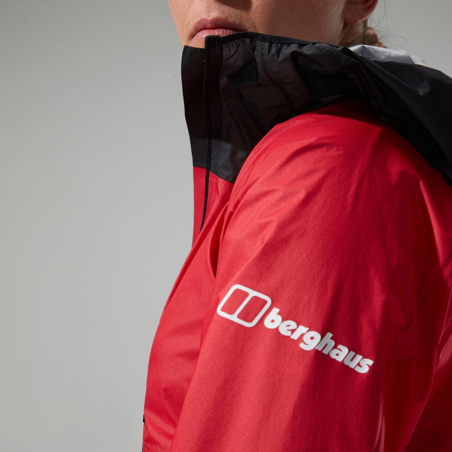 womens mtn guide hyper lt jacket - redblack berghaus