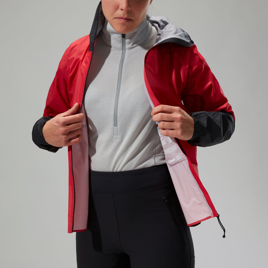 womens mtn guide hyper lt jacket - redblack berghaus