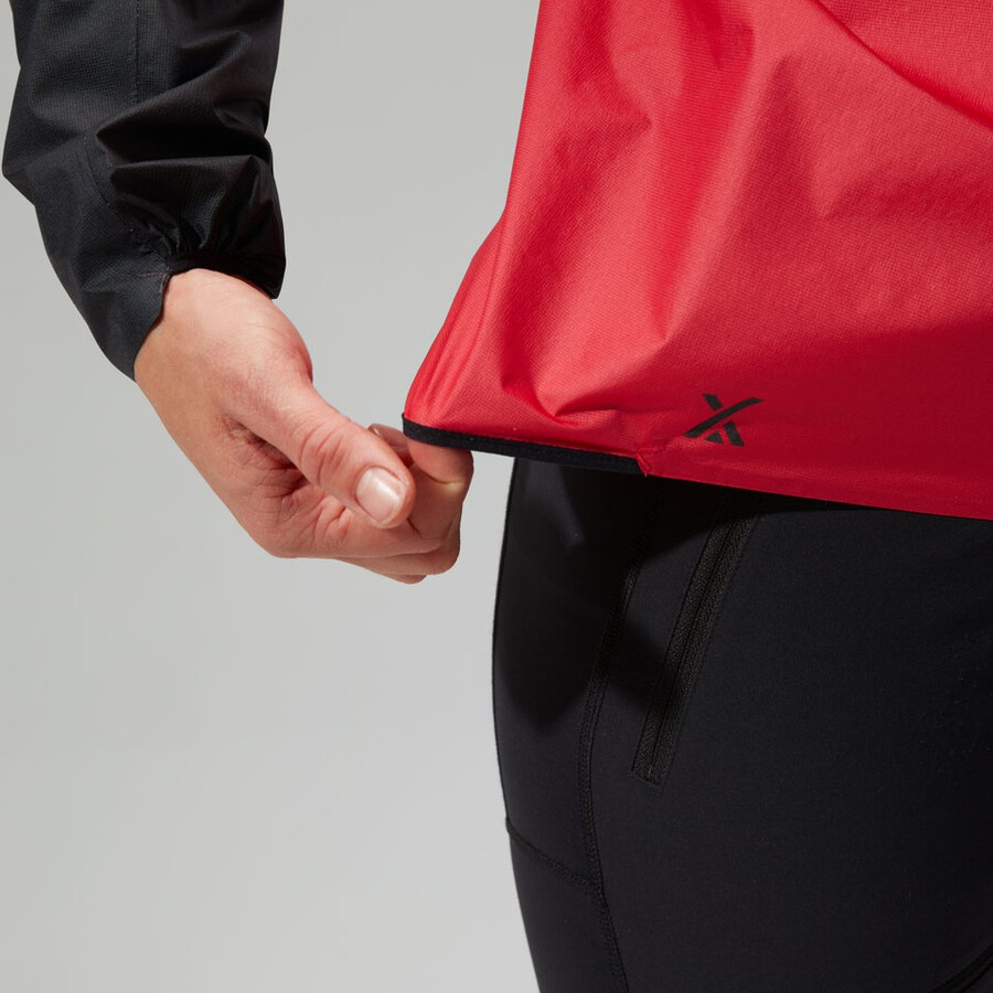 womens mtn guide hyper lt jacket - redblack berghaus