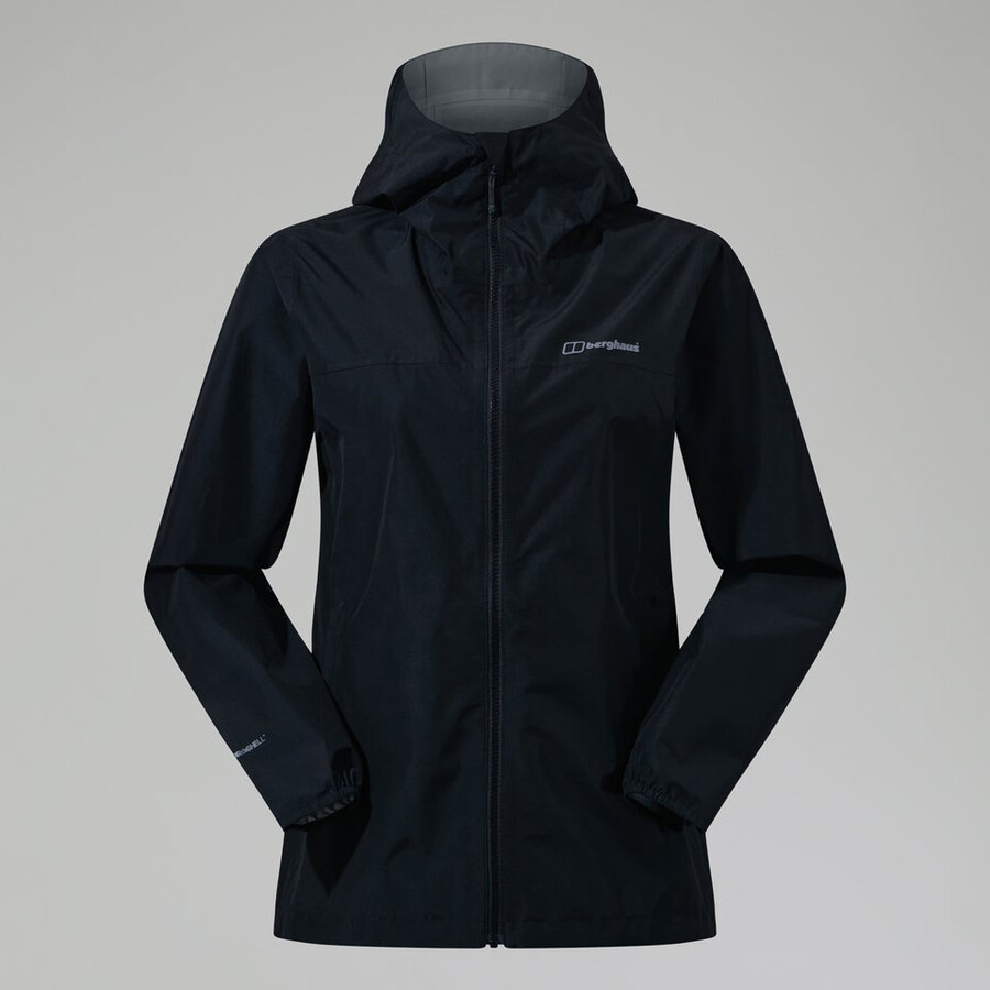 womens deluge pro 3.0 waterproof jacket - black berghaus