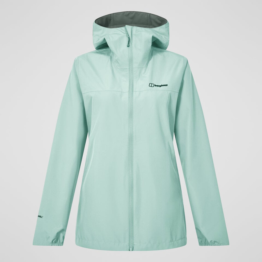 womens deluge pro 3.0 waterproof jacket - green berghaus
