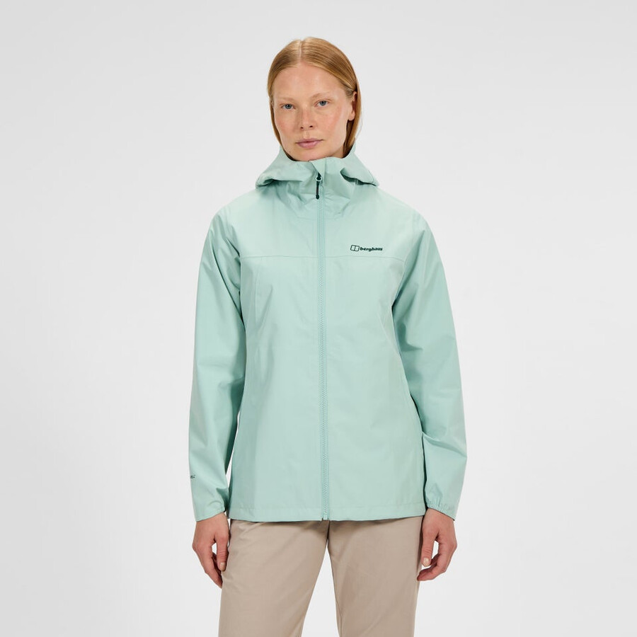 womens deluge pro 3.0 waterproof jacket - green berghaus