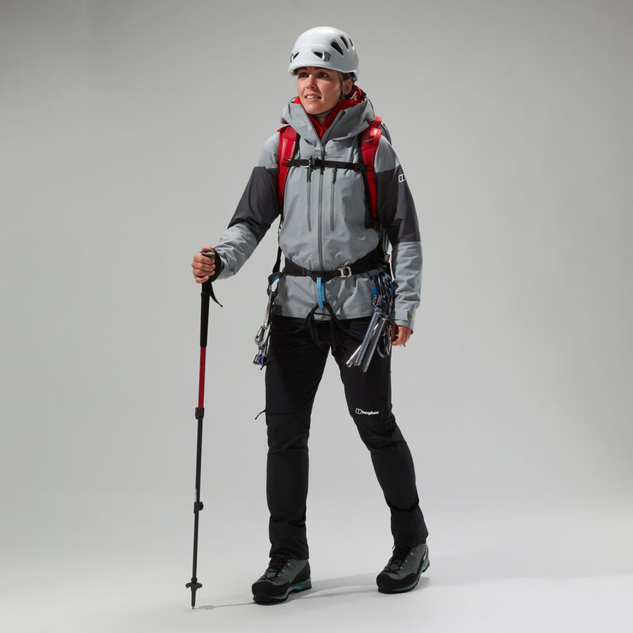 womens mtn guide alpine pro gore-tex jacket - grey berghaus