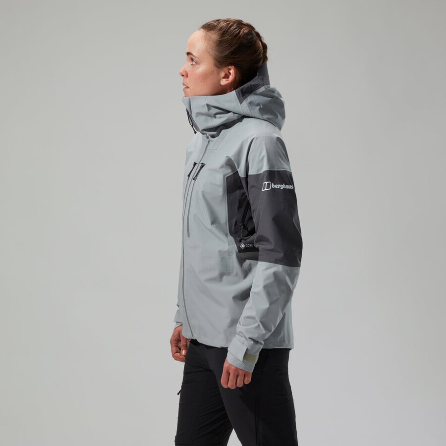 womens mtn guide alpine pro gore-tex jacket - grey berghaus