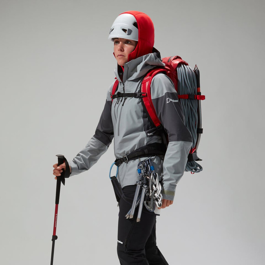 womens mtn guide alpine pro gore-tex jacket - grey berghaus
