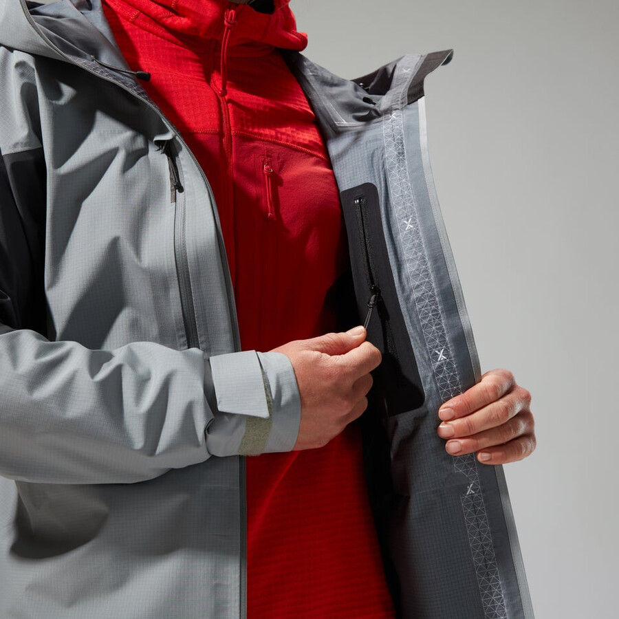womens mtn guide alpine pro gore-tex jacket - grey berghaus