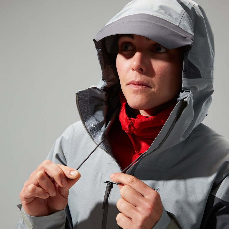 womens mtn guide alpine pro gore-tex jacket - grey berghaus