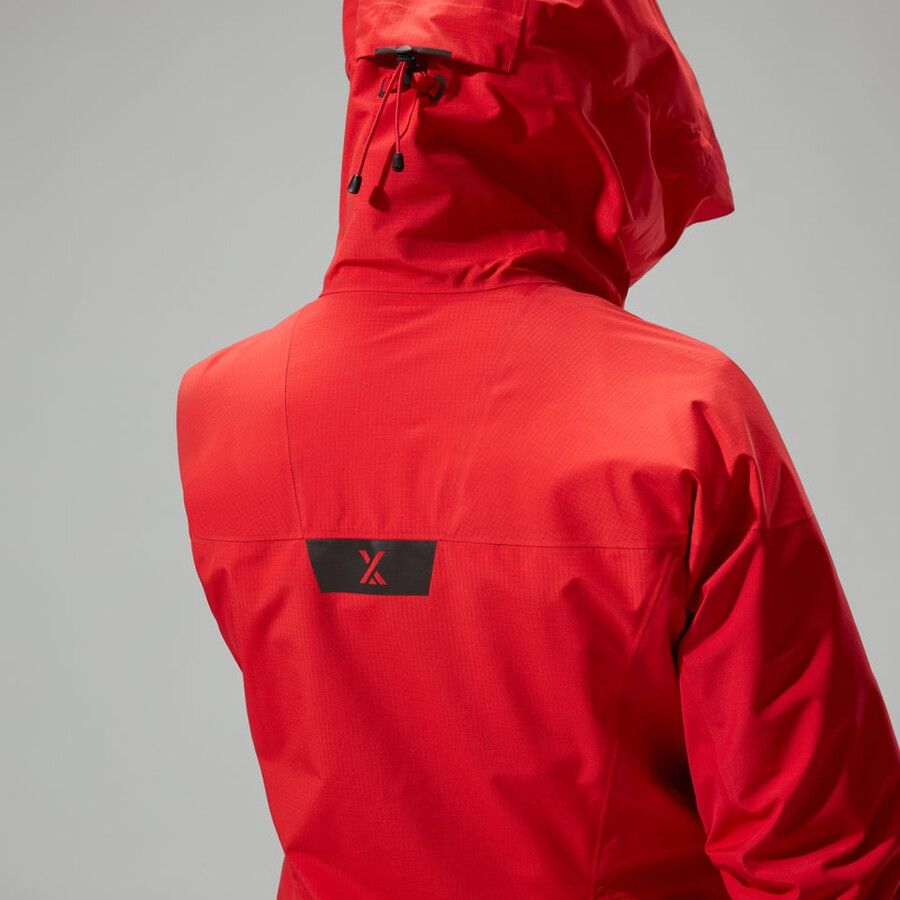 womens mtn guide alpine pro gore-tex jacket - red berghaus