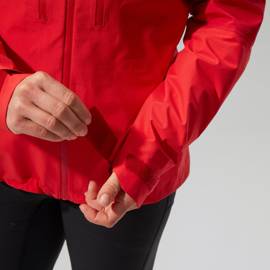 womens mtn guide alpine pro gore-tex jacket - red berghaus