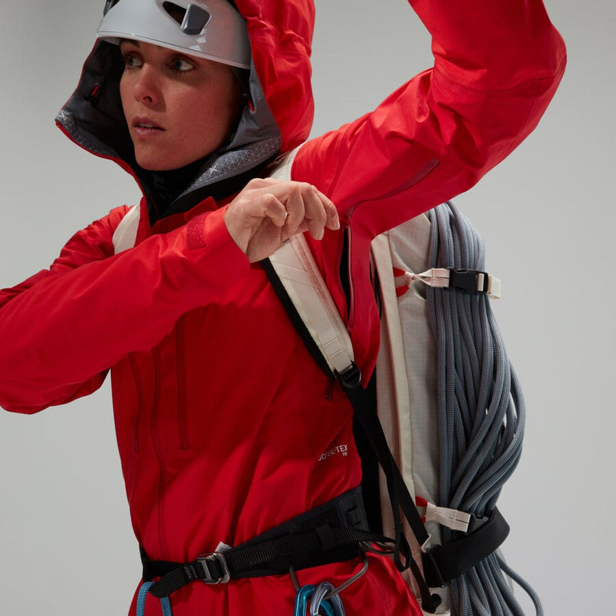 womens mtn guide alpine pro gore-tex jacket - red berghaus