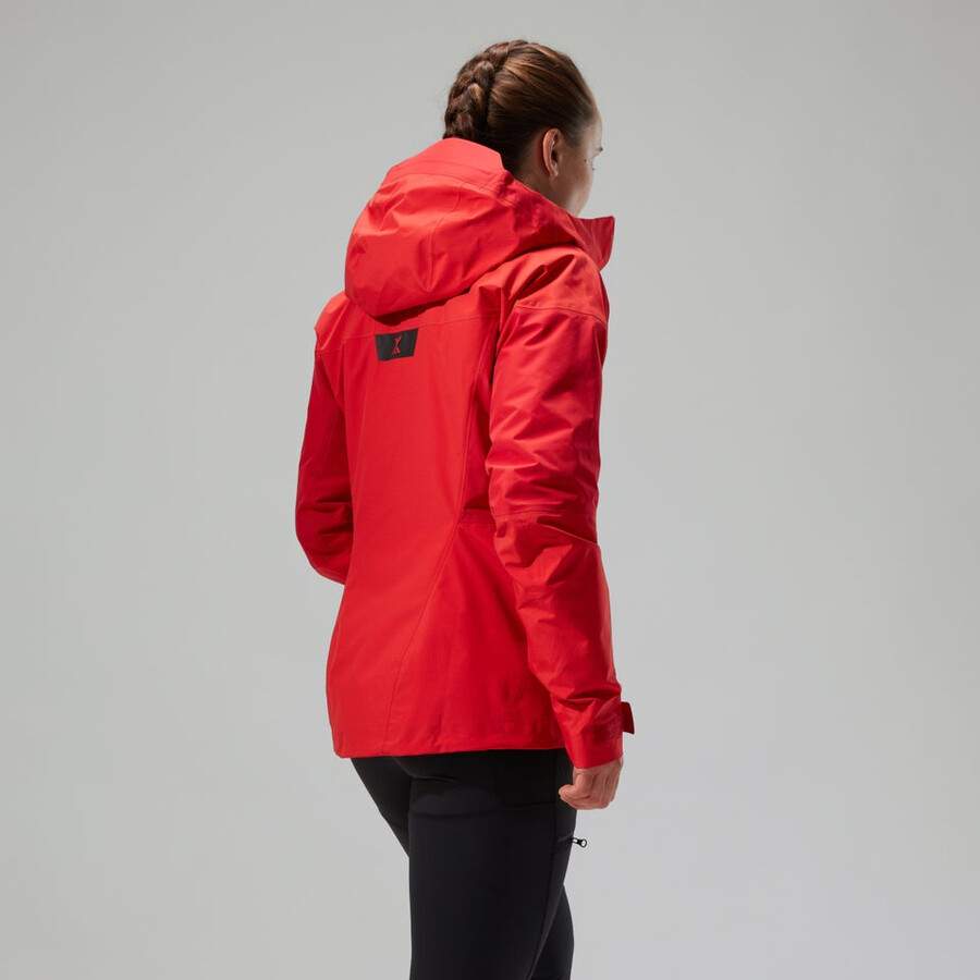 womens mtn guide alpine pro gore-tex jacket - red berghaus
