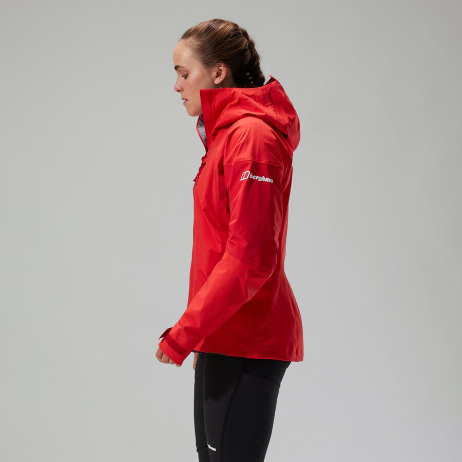womens mtn guide alpine pro gore-tex jacket - red berghaus