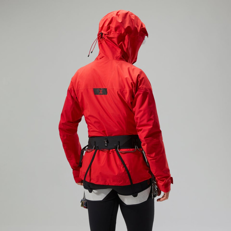 womens mtn guide alpine pro gore-tex jacket - red berghaus