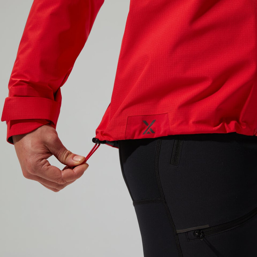 womens mtn guide alpine pro gore-tex jacket - red berghaus