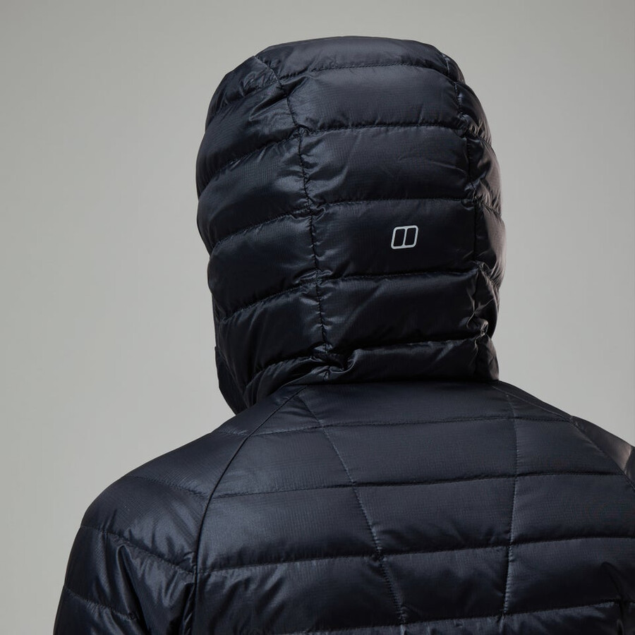 womens tephra 2.0 hooded insulated jacket black berghaus