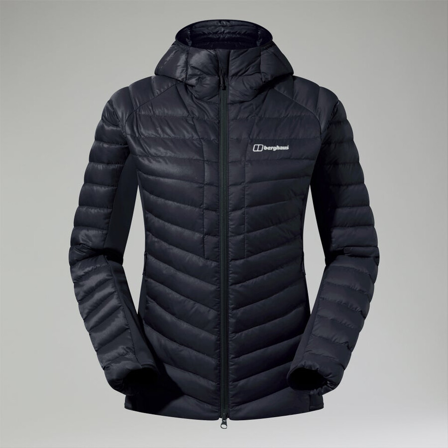 womens tephra 2.0 hooded insulated jacket black berghaus