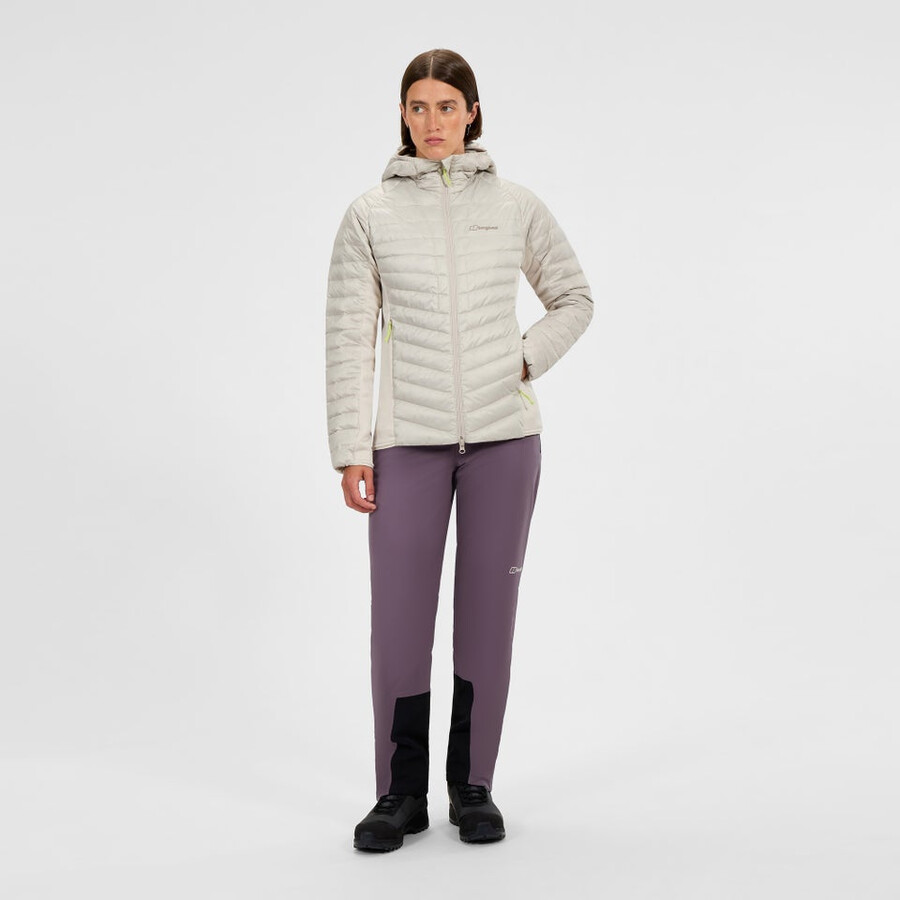 womens tephra 2.0 hooded insulated jacket - grey berghaus