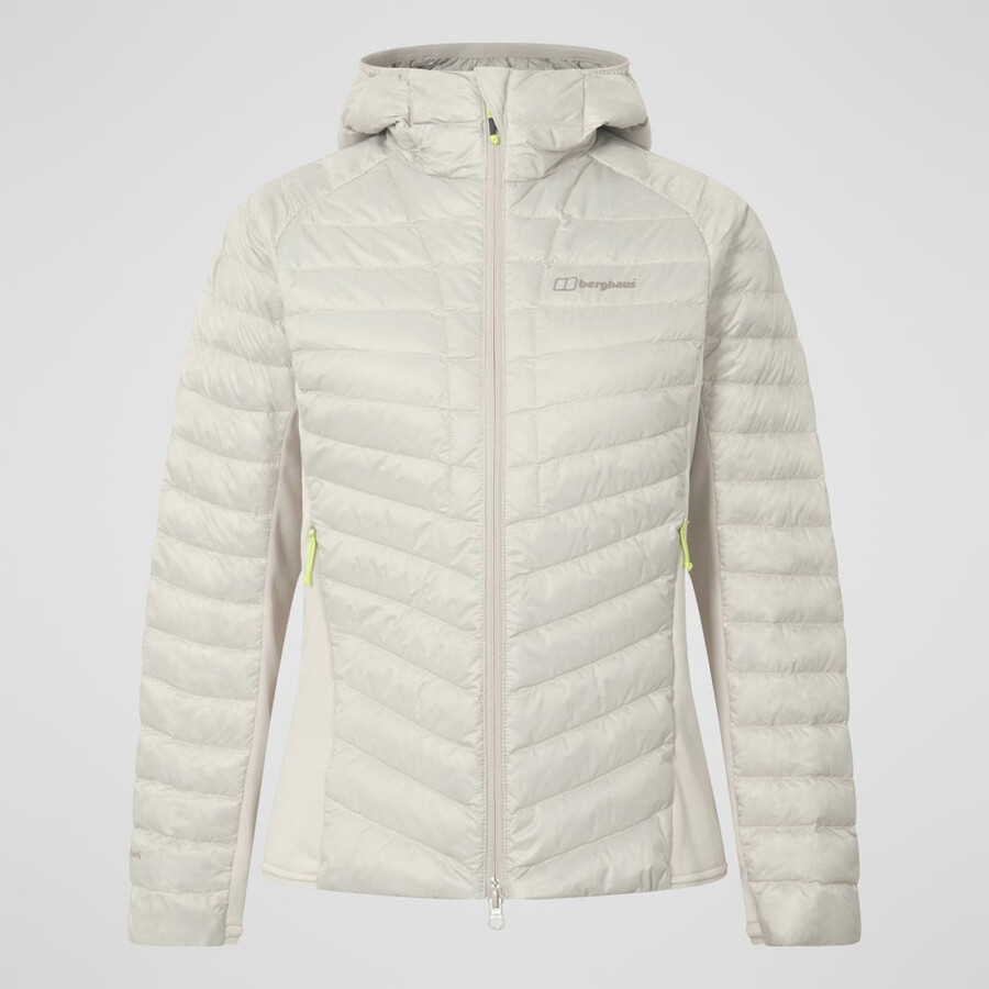 womens tephra 2.0 hooded insulated jacket - grey berghaus
