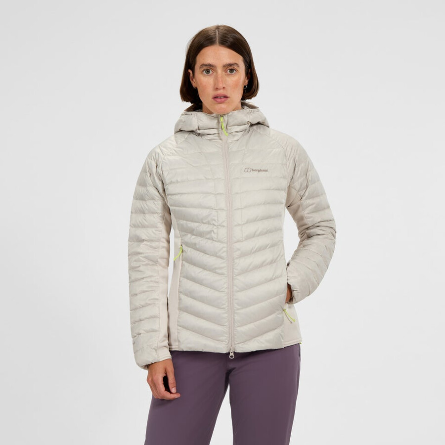 womens tephra 2.0 hooded insulated jacket - grey berghaus