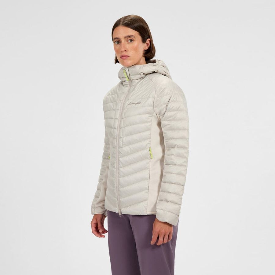 womens tephra 2.0 hooded insulated jacket - grey berghaus
