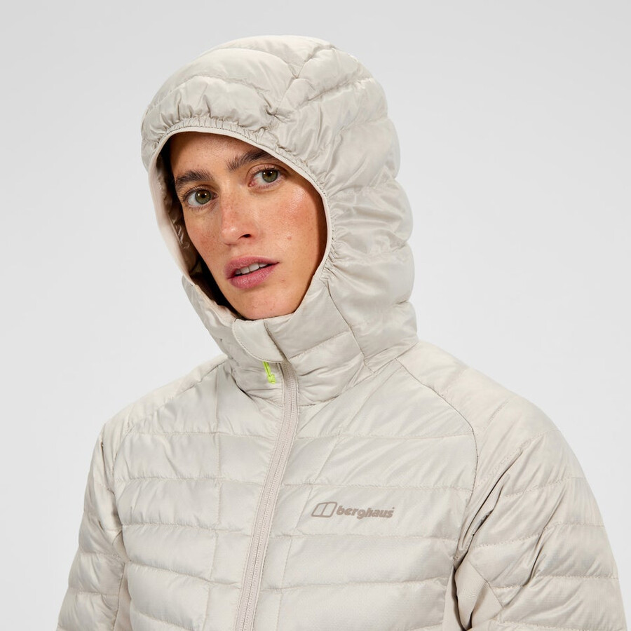 womens tephra 2.0 hooded insulated jacket - grey berghaus