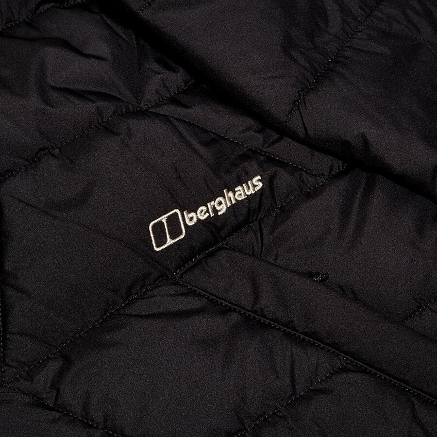 womens netherdene quilted insulated jacket - black berghaus