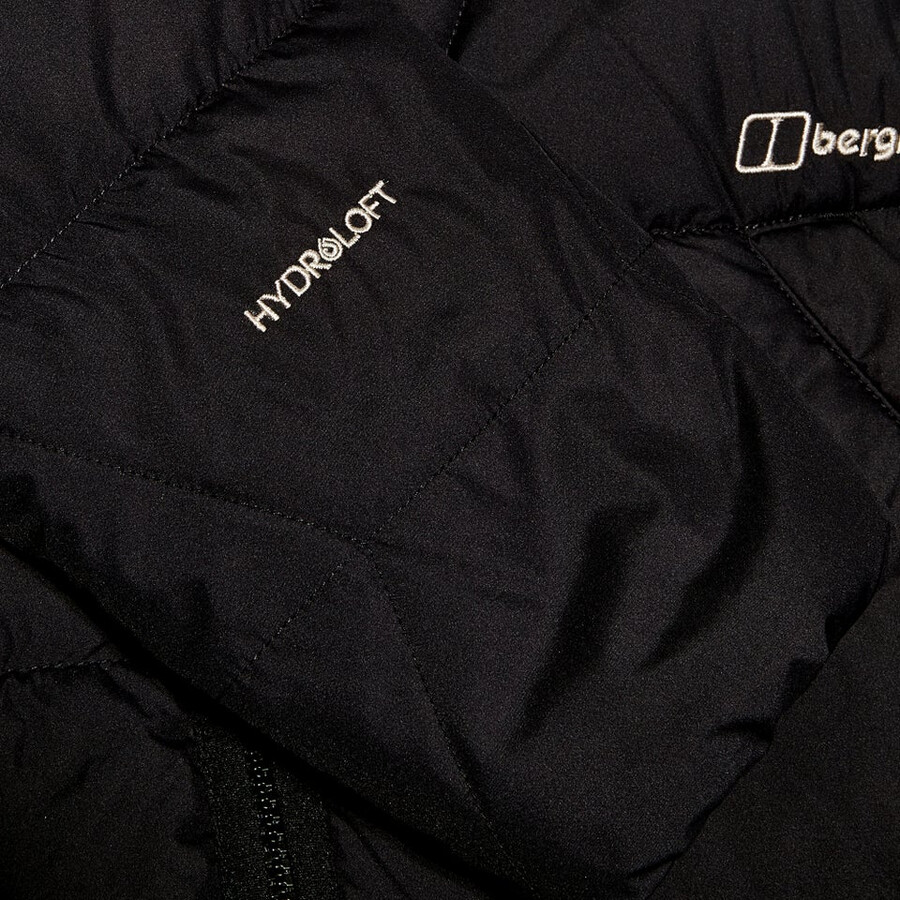 womens netherdene quilted insulated jacket - black berghaus