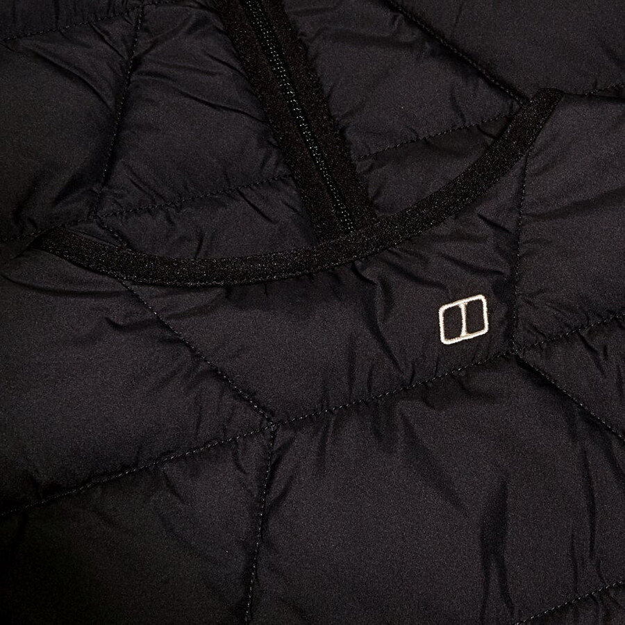 womens netherdene quilted insulated jacket - black berghaus