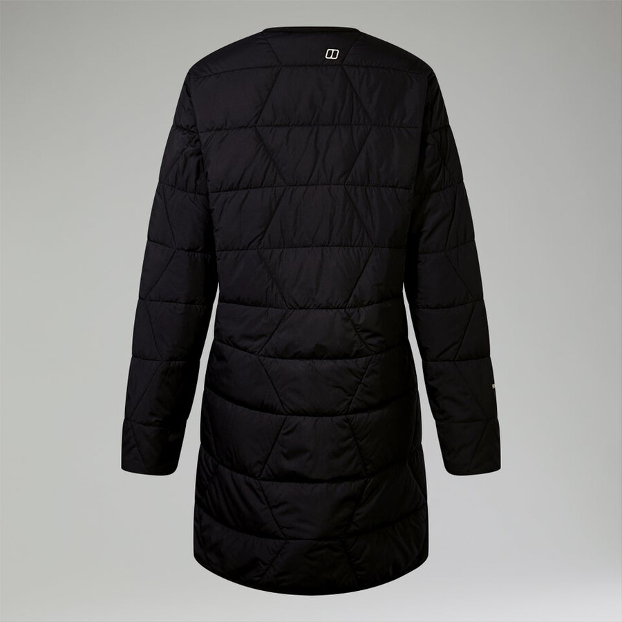 womens netherdene quilted insulated jacket - black berghaus
