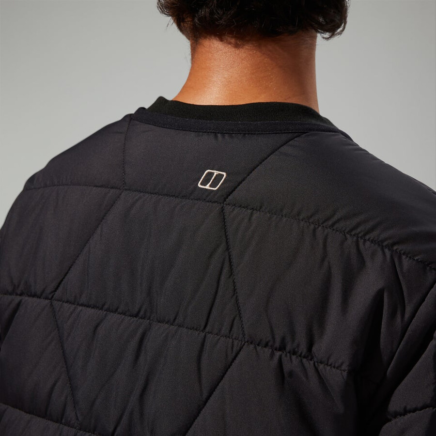 womens netherdene quilted insulated jacket - black berghaus