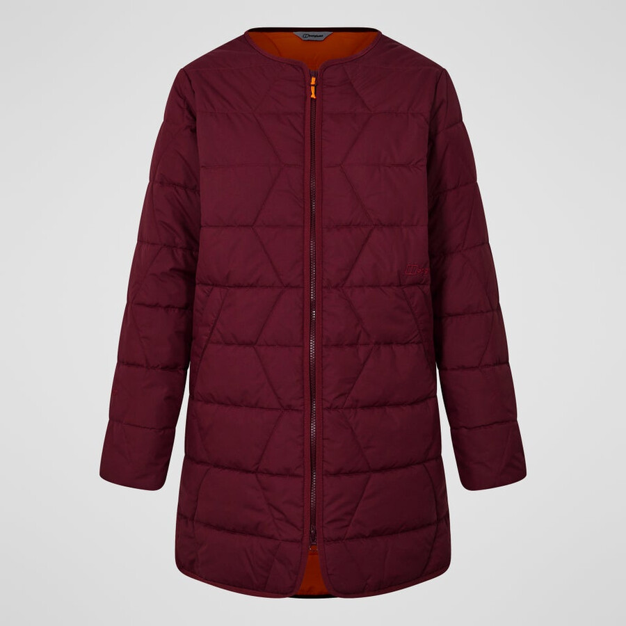 womens netherdene quilted jacket - red berghaus