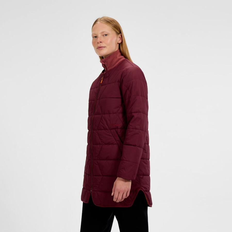 womens netherdene quilted jacket - red berghaus