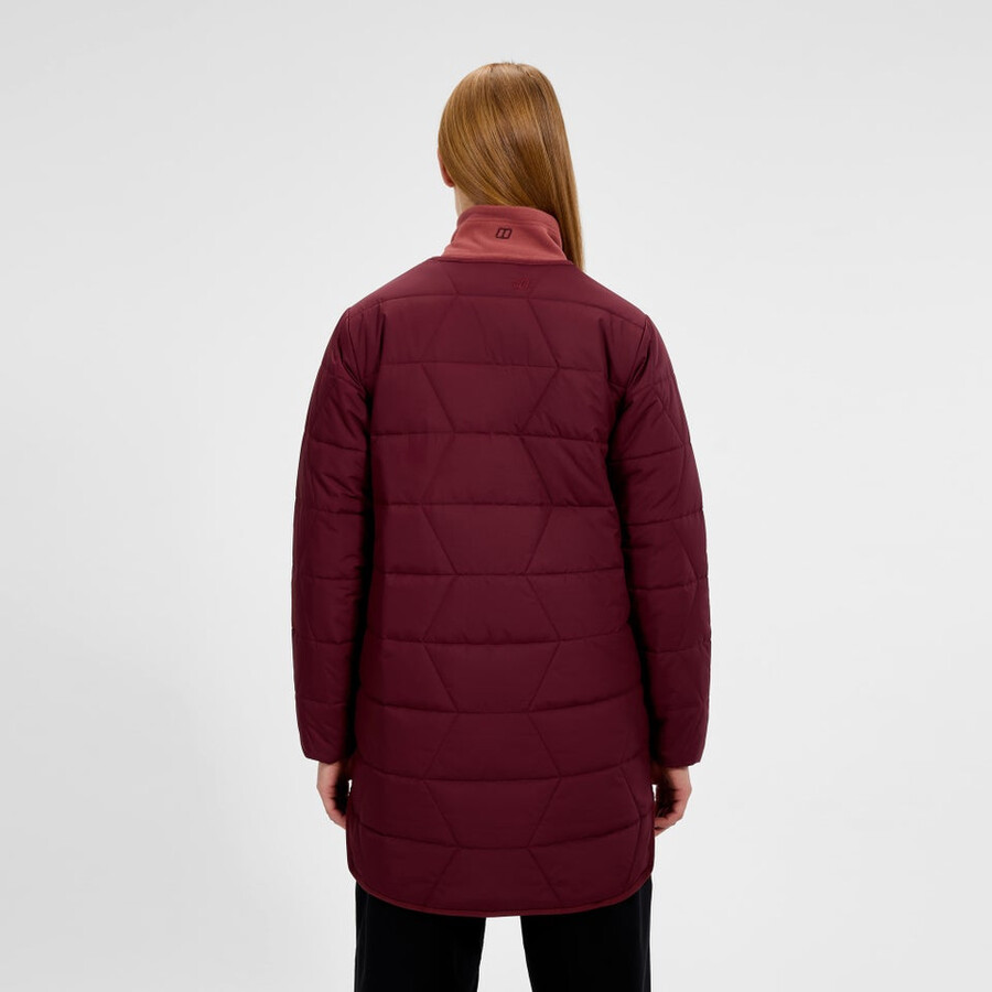 womens netherdene quilted jacket - red berghaus
