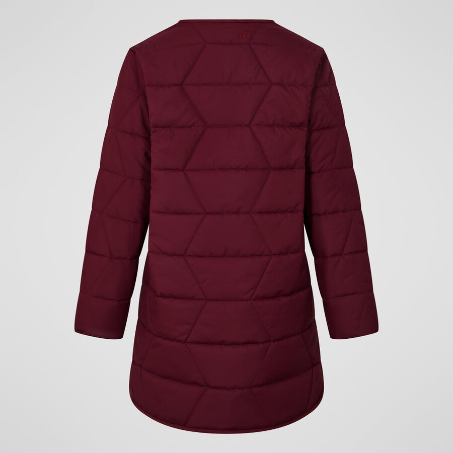 womens netherdene quilted jacket - red berghaus