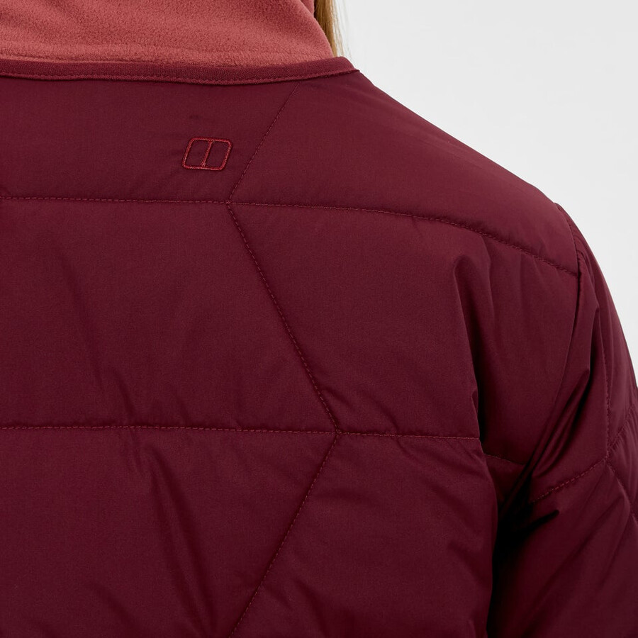 womens netherdene quilted jacket - red berghaus