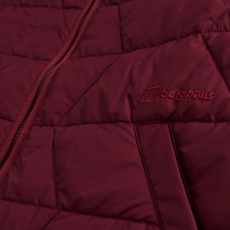 womens netherdene quilted jacket - red berghaus