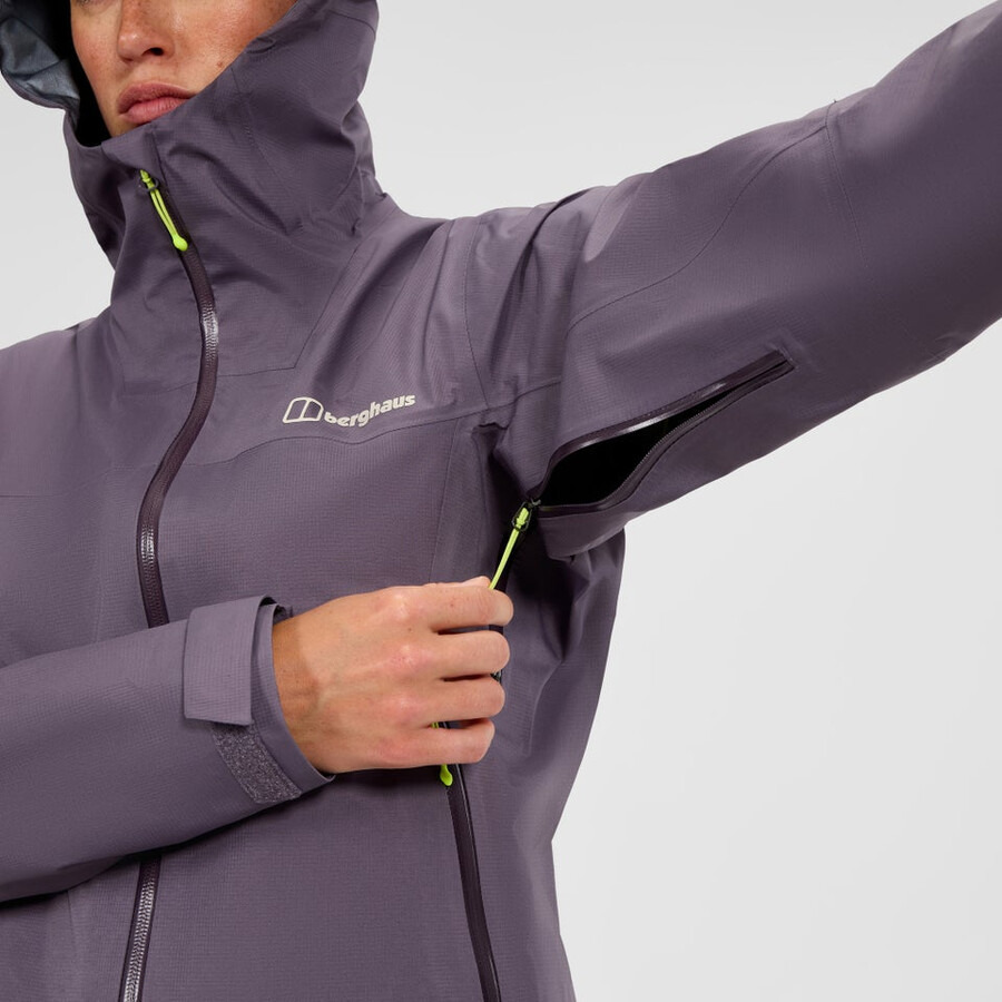 womens summit seeker gore-tex jacket - purple berghaus
