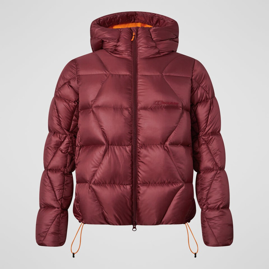 womens explorer down jacket - red berghaus