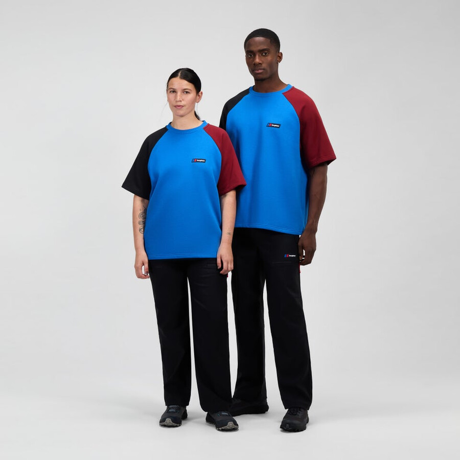 unisex storm 25 short sleeve tee - bluered berghaus