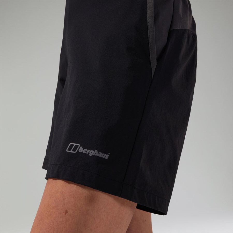 womens wandermoor wind short blackgrey berghaus