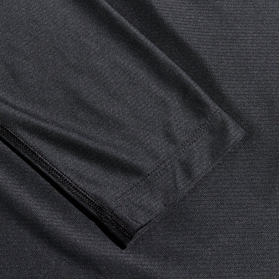 womens 247 tech tee long sleeve half zip - black berghaus