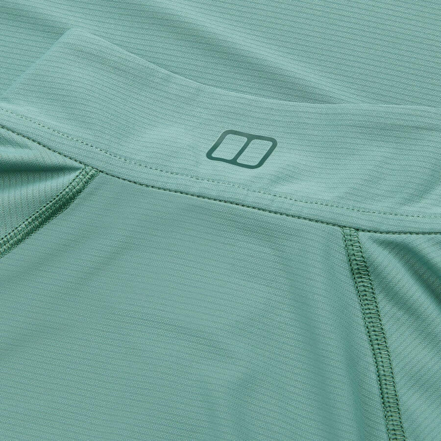 womens 247 half zip long sleeve tech tee - green berghaus