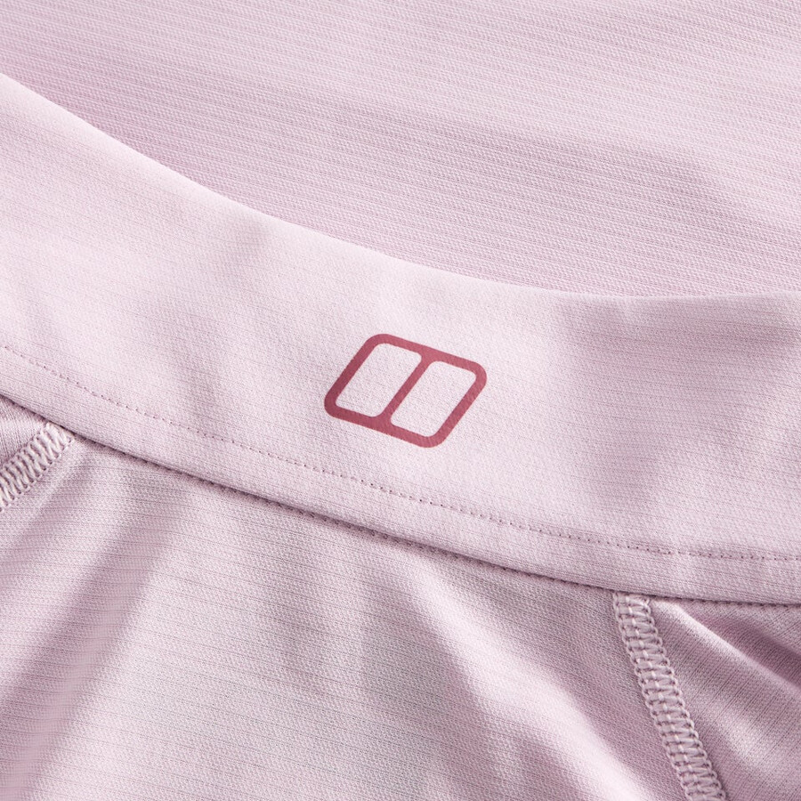 womens 247 half zip long sleeve tech tee - pink berghaus